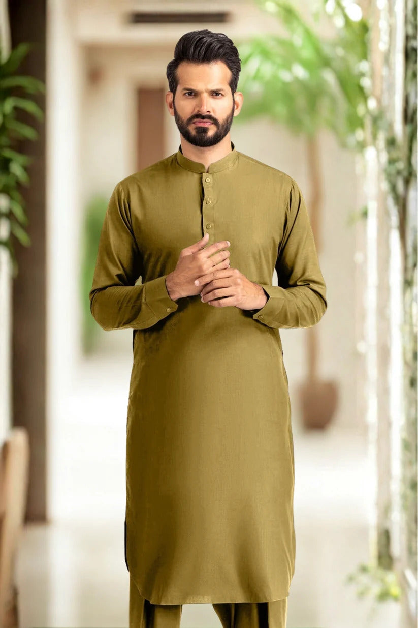 Gul Ahmed Men’s Premium Unstitched Wash & Wear