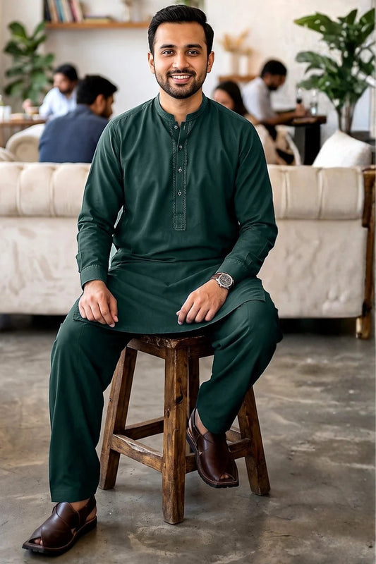 Gul Ahmed Men’s Premium Unstitched Wash & Wear