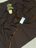 J. Wash &amp; Wear Dark Brown Unstitched Suit – Premium Men's Fabric | Summer Sale 2026